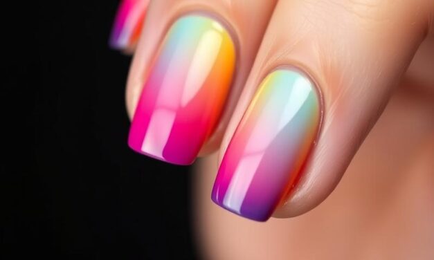 Gradientowe paznokcie w 2025 roku: trendy, techniki i kolory