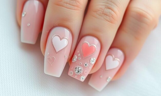 Jak wykonać romantyczne paznokcie z serduszkiem – krok po kroku