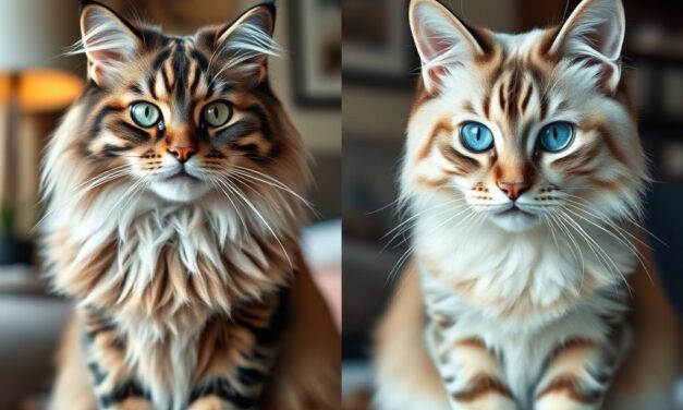 Maine Coon czy Ragdoll – porównanie charakteru, aktywności, pielęgnacji i zdrowia